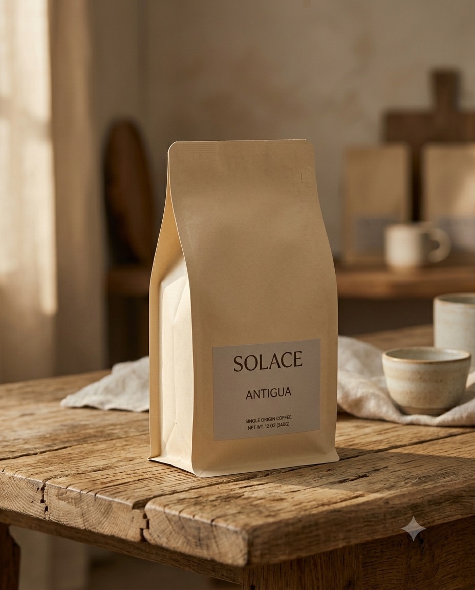 Solace Antigua single-origin coffee bag